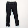 Alexander McQueen Black Slashed Stretch Denim Skinny Leg Jeans