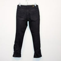 Alexander McQueen Black Slashed Stretch Denim Skinny Leg Jeans