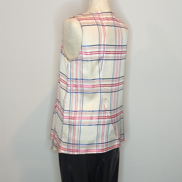 Scanlan Theodore Check/ Gingham Sleeveless Top