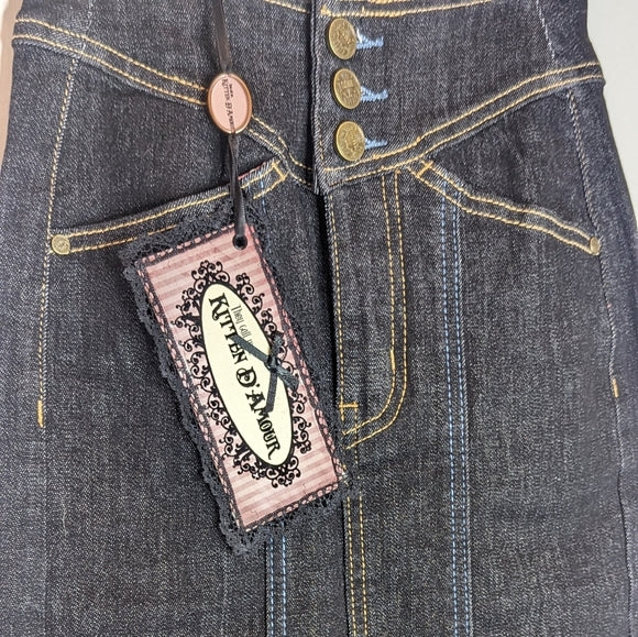 BNWT Kitten D'amour The Lucky Country Denim Skirt