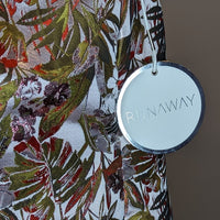 Runaway The Label Metallic Print  Floral Leaf Multicolour Pattern