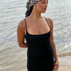 Mietta Leisurewear Black Maxi Bodycon Dress