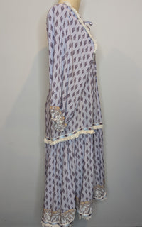 Jaase Lavender Floral Long Maxi Boho Dress