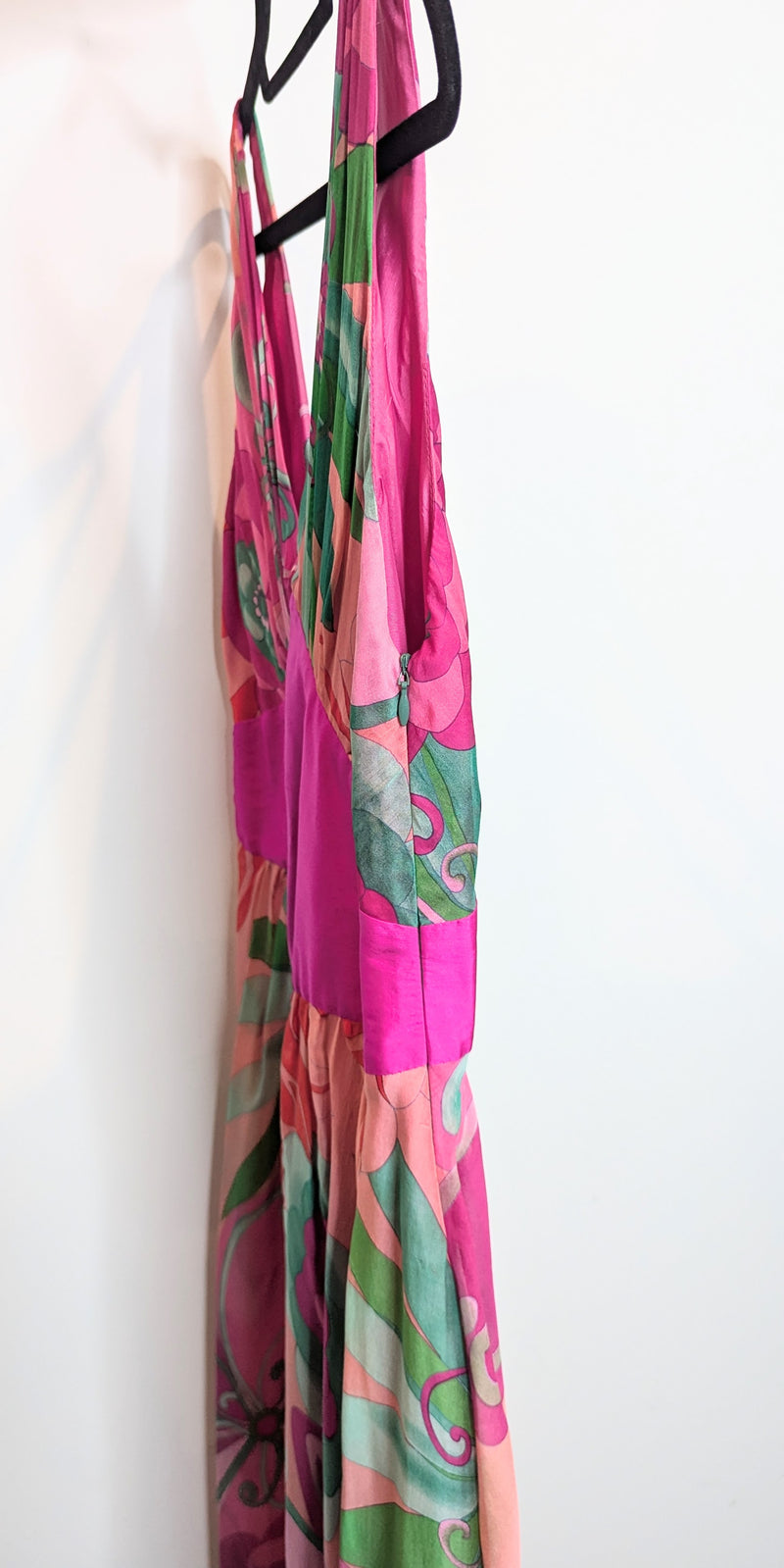 George Silk Multicolour Maxi Dress Gown