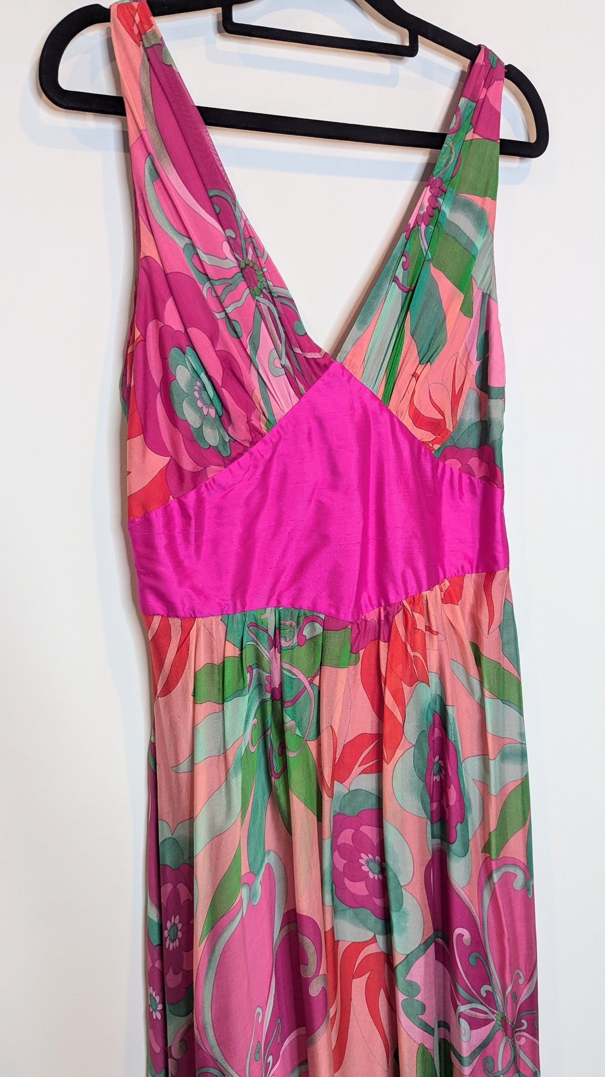 George Silk Multicolour Maxi Dress Gown