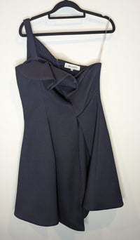 Elliott Asymmetric Navy Dress