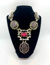 Zara Multicoloured Gemstone Rhinestone Pendant Necklace