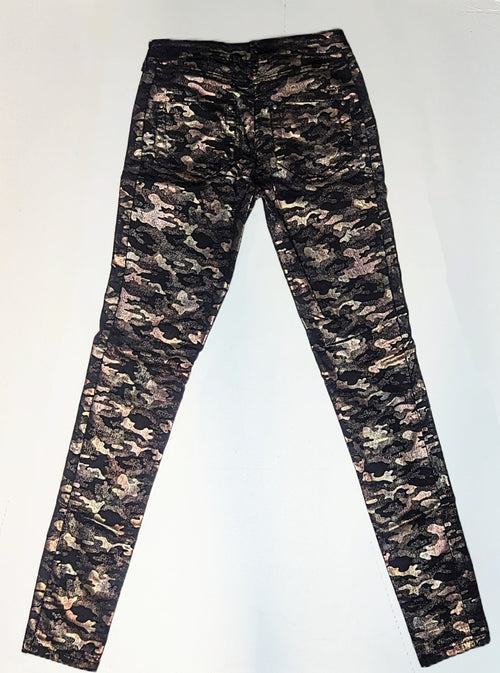 NU Denmark Black / Metallic Cammouflage Skinny Jeans