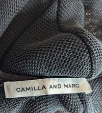 Camilla and Marc C&M Black Frayed Long Sleeve Top