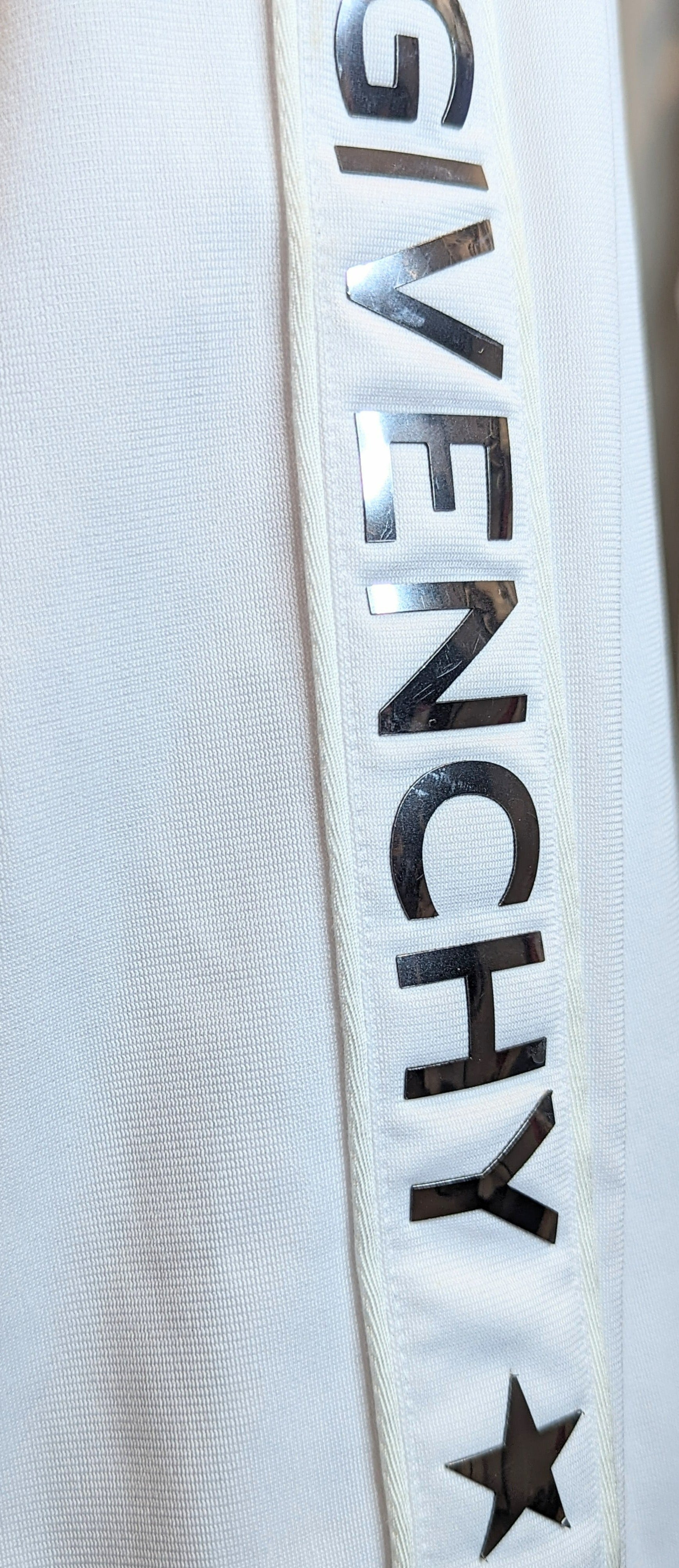 Givenchy White Long Sleeve Technical Jersey Tracksuit Jacket Re find Preloved