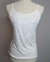 D&G Dolce & Gabbana Vintage Swarovski Crystal Fitted Sleeveless Tank Top