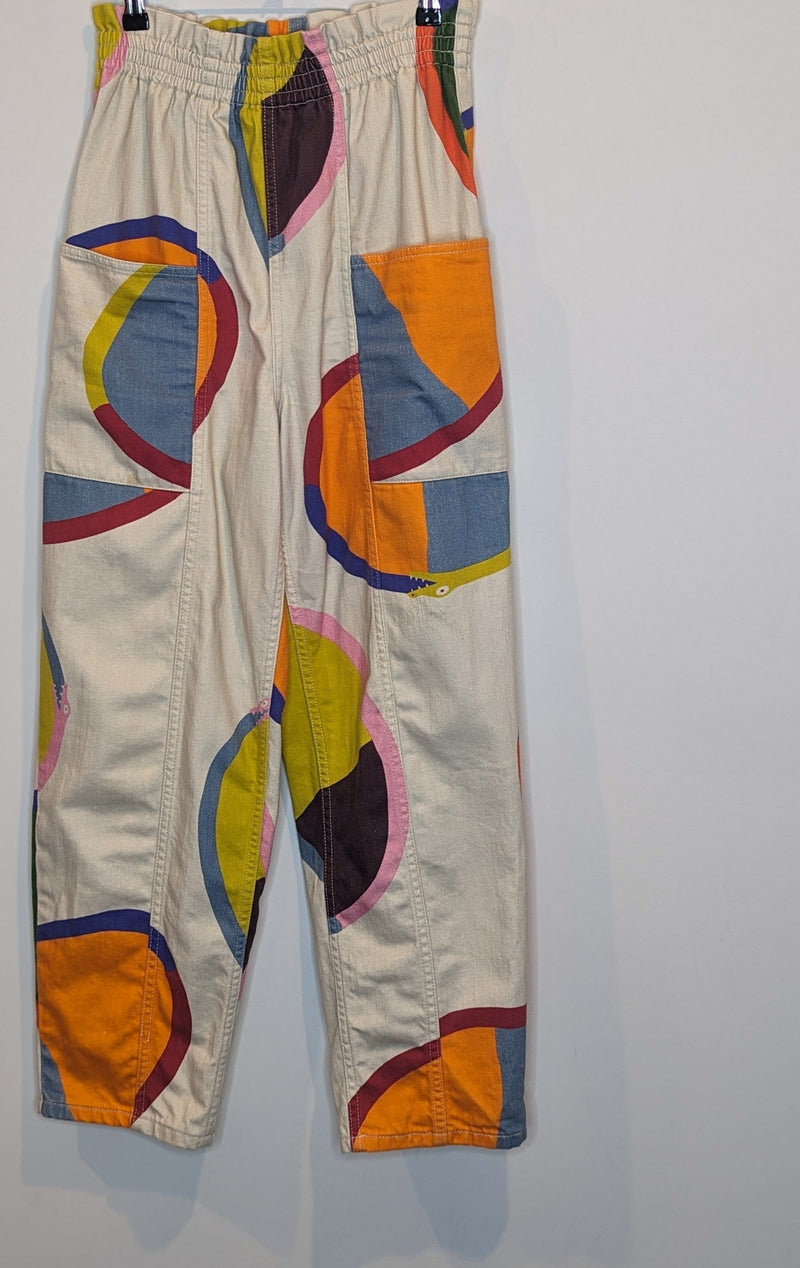 Gorman x Luke Arnold Baby Snake Pattern High Waist Pants Multicolor