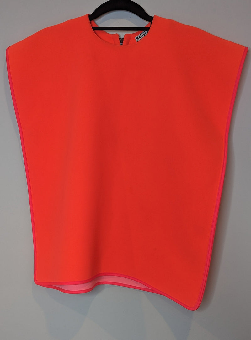 Matichevski Orange Neon Fluoro Bodice Top