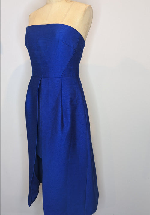 C/MEO Cameo Collective Electric Blue Formal Strapless Dress
