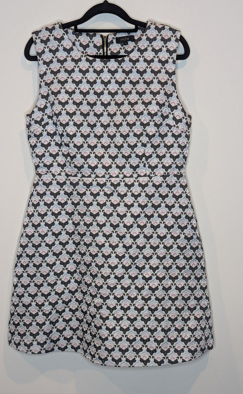 Nichii Pattern Jacquard Dress