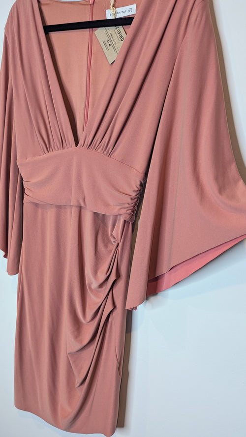 Bec & Bridge Musk Pink Asymetric Stretch Dress