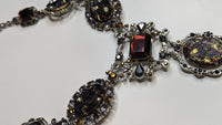 Zara Multicoloured Gemstone Rhinestone Pendant Necklace