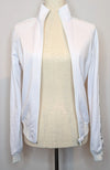 Givenchy White Silver Long Sleeve Technical Jersey Tracksuit Jacket