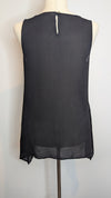 Oroton Black Silk Camisole Tank Top