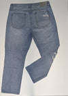 NEUW High Rise Distressed Destroyed Blue Jeans