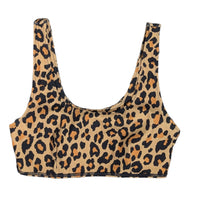 Spell and the Gypsy Collective Leopard Scoop Activewear Crop Top