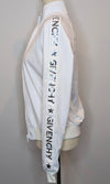 Givenchy White Silver Long Sleeve Technical Jersey Tracksuit Jacket