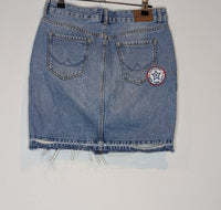 Superdry Denim Mini Skirt Patches 