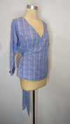 Nancy Bird Cotton Gingham Wrap Shirt 