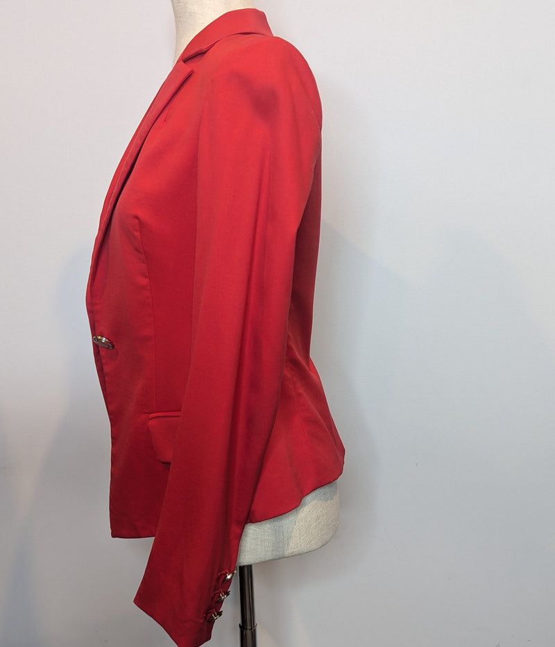 Versace Collection Vintage Red Wool Blend Blazer