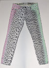 Current Elliott The Stiletto Multi Airbrush Animal Print Skinny Jeans