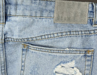 NEUW High Rise Distressed Destroyed Blue Jeans