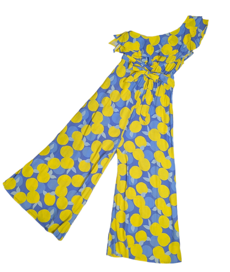 Mister Zimi Citrine Lemon Print Jumpsuit