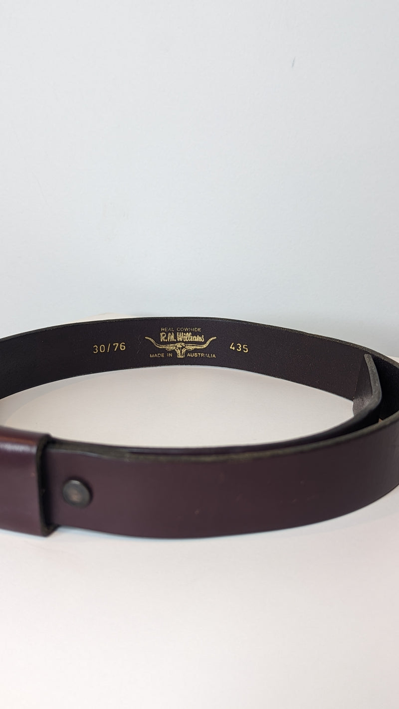 RM Williams Brown Leather Belt