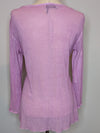 Elisa Cavaletti Club Pink Lilac Embellished Longsleeve Knit Top