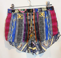 Camilla Silk Crystal Embellished Multicolour Shorts