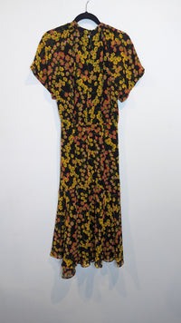 Whistles Daisy Print Stine Flowy Floral Maxi Dress