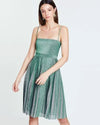 Misha Collection Mint Green Metallic Midi Dress