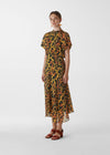 Whistles Daisy Print Stine Flowy Floral Maxi Dress