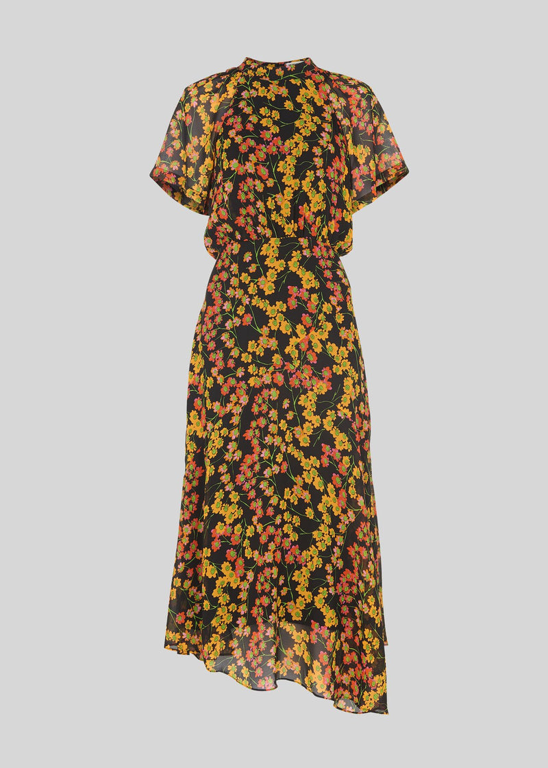 Whistles Daisy Print Stine Flowy Floral Maxi Dress