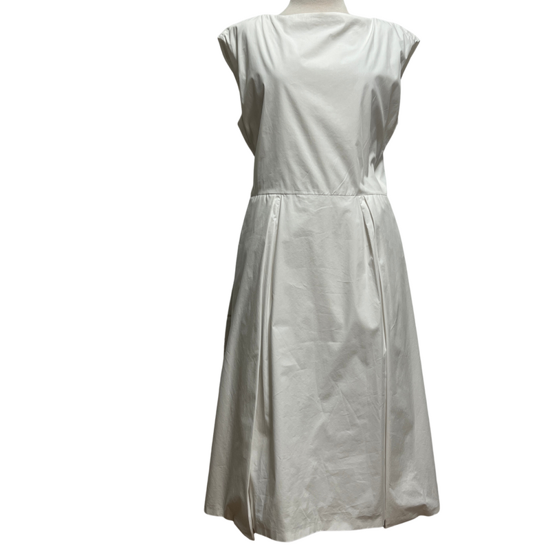 Jil Sander White Sleeveless Dress