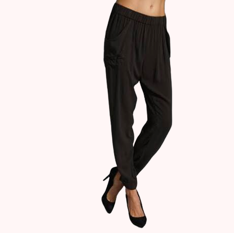 Sass & Bide Black Draped Jogger pants