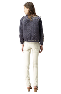 Low Rise Cream Galix Embroidered Skinny Jean, Isabel Marant  