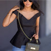 Your Song Black Bustier Peplum, by Cameo the Label