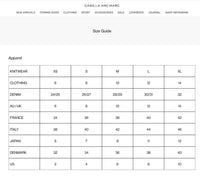 Camilla and marc Size Chart Re_find Preloved