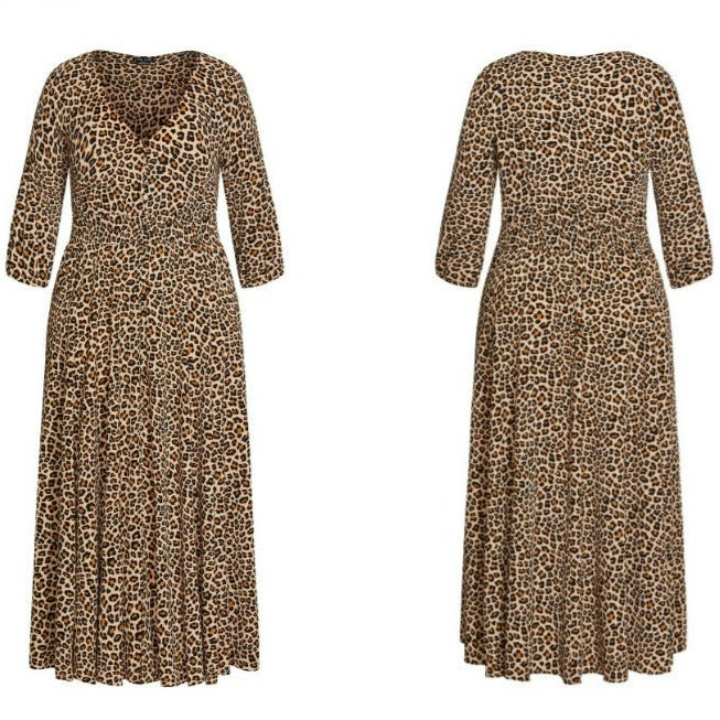 City Chic Animal Print Maxi Dress