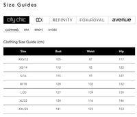 City Chic Size guide