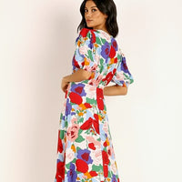 Faithfull the Label Floral Dress Puff Sleeve