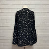 Silk All Over Black & White Stars Blouse, by Baz Inc