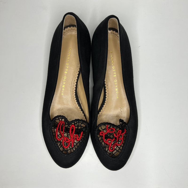 Charlotte Olympia Ooh La La! Slippers Ballet Flats