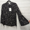 Silk All Over Black & White Stars Blouse, by Baz Inc